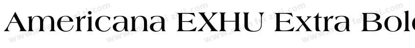Americana EXHU Extra Bold字体转换
